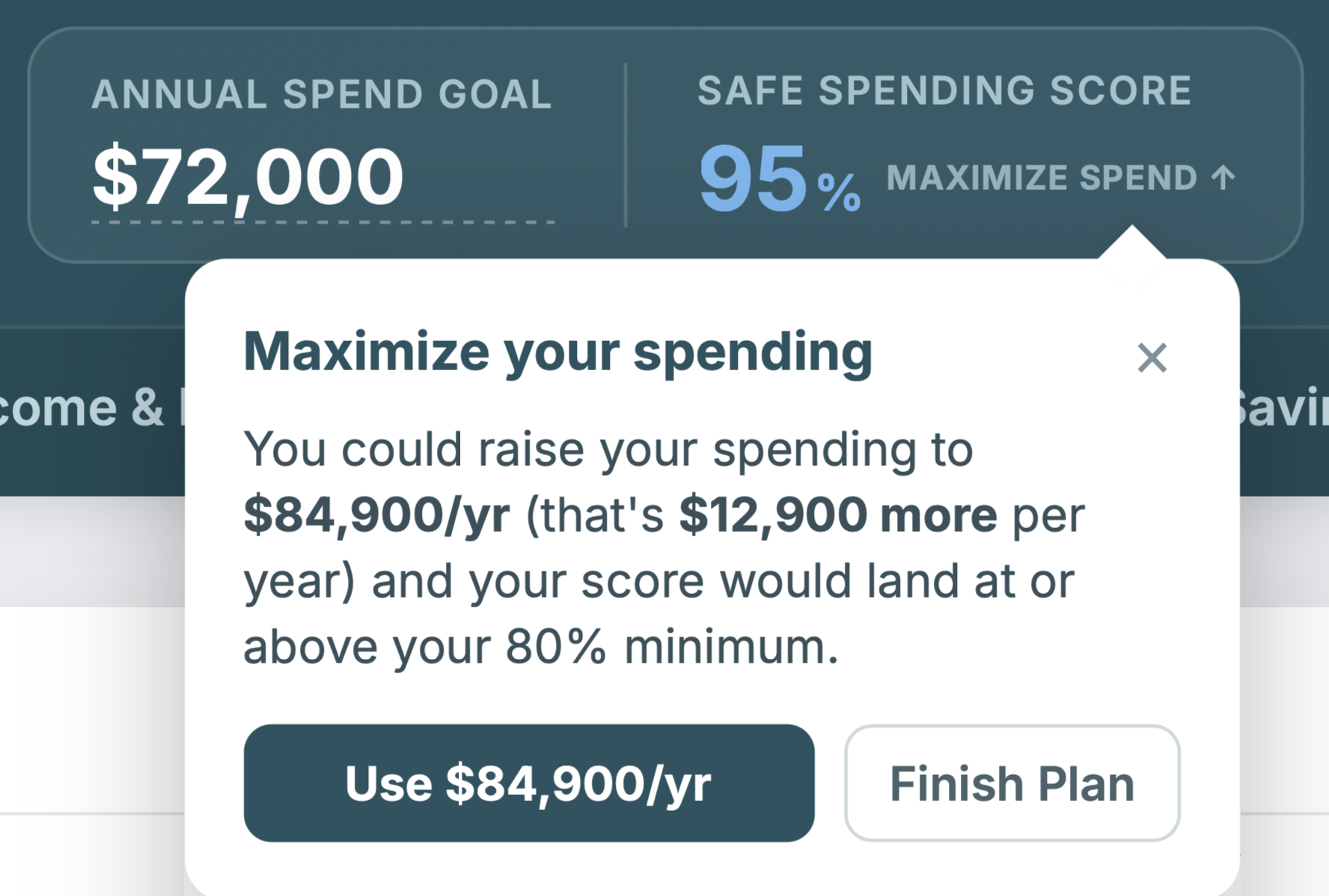 Spending maximizer